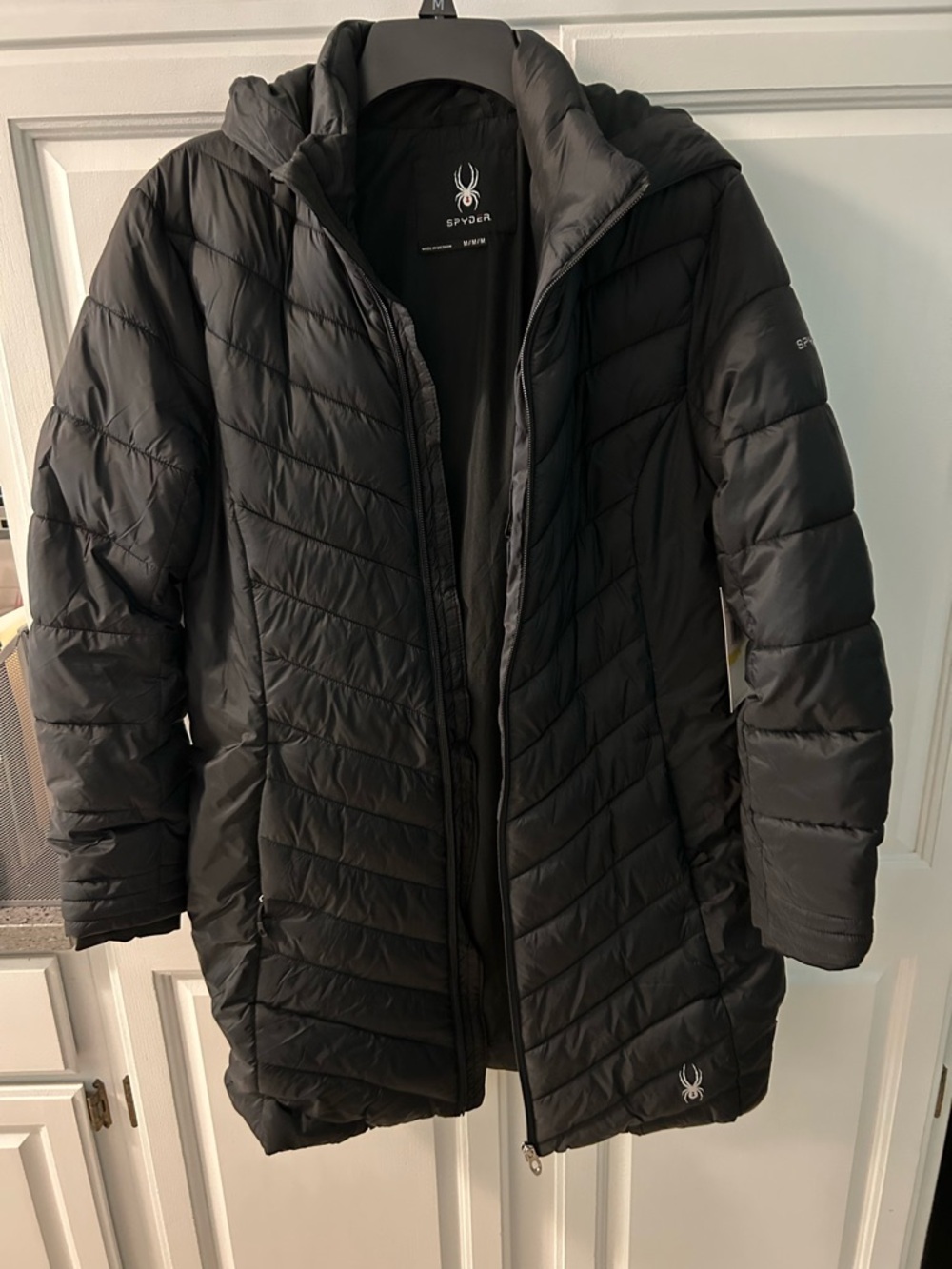 Spyder Black Jacket with Hood